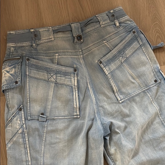NWOT Free People Wilder Cargo Inspired Pants $228 XS Autumn Sky Slouchy 0066 - Picture 7 of 10